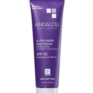 Andalou Naturals Ultra Sheer Daily Defense Facial Lotion SPF30 *expired 12/25*